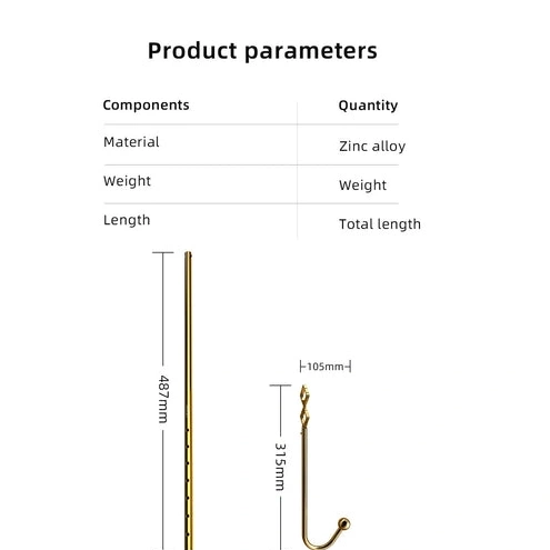 Anal Hooks LOCKINK Hook AllNight Set 3867 Golden Anal Adjustable 0306